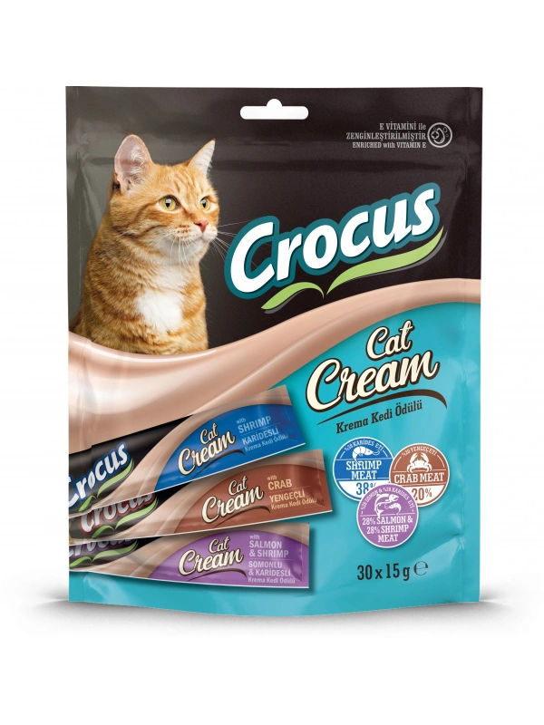Crocus Çoklu Somon Karides Yengeç Kedi Ödülü 30x15gr