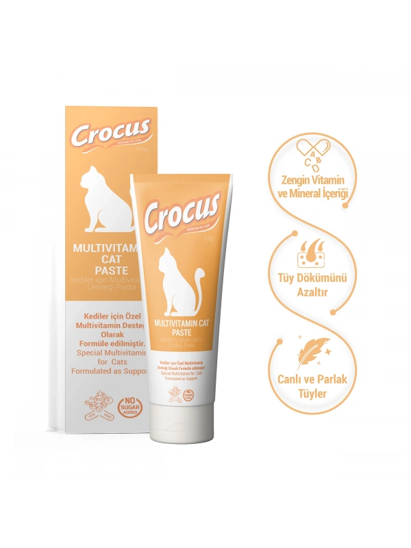 Crocus Kedi Multivitamin Macun 100 Gram