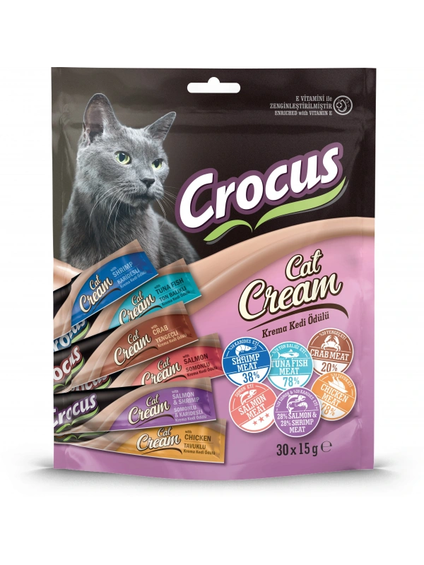 Crocus Multıpack 6 Çeşit Krema Kedi Ödülü 30x15g 7+3 KAMPANYAr