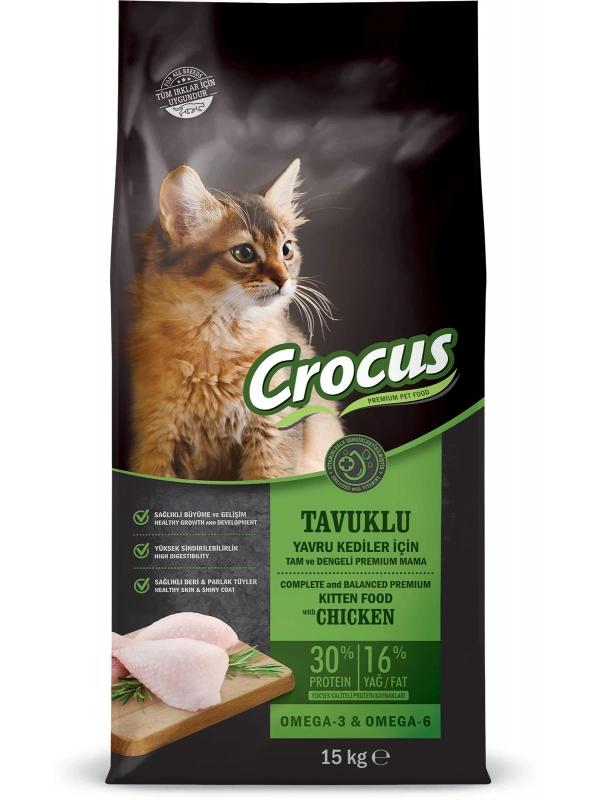 Crocus Tavuk Etli Yavru Kedi Maması 15 Kg