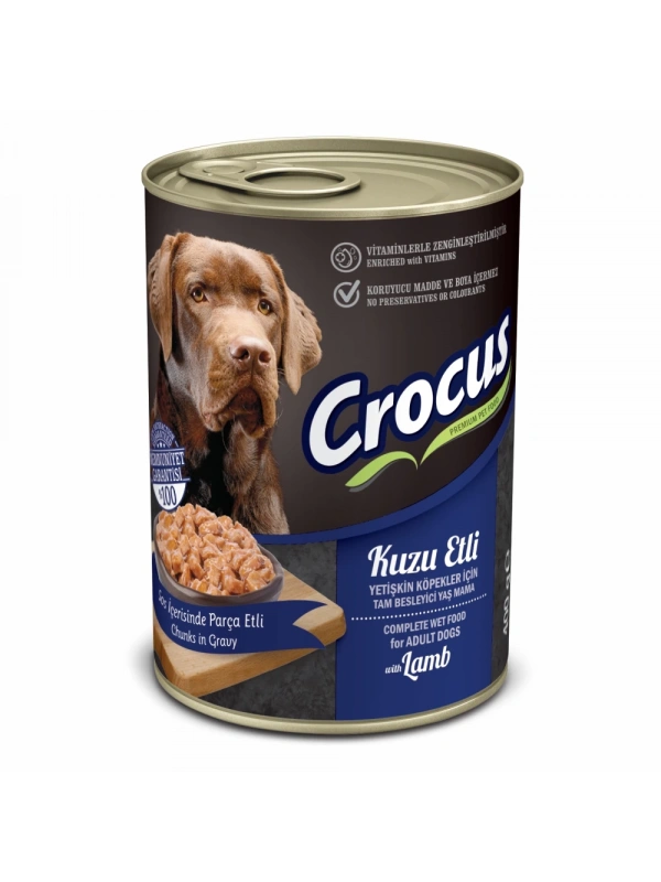 Crocus Yetişkin Köpek Kuzu Etli Yaş Mama 400g