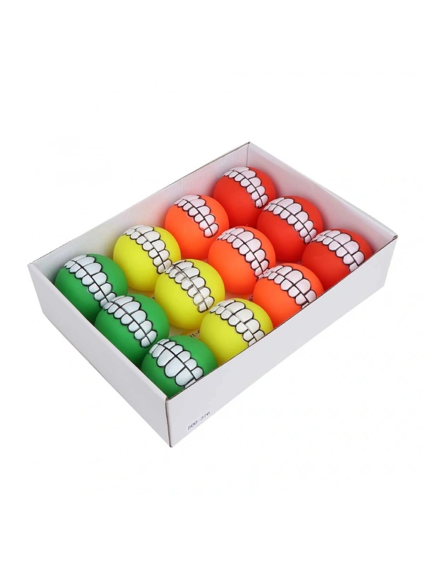 Eastland 12li Plastik Diş Desenli Top Seti Çap 7 Cm