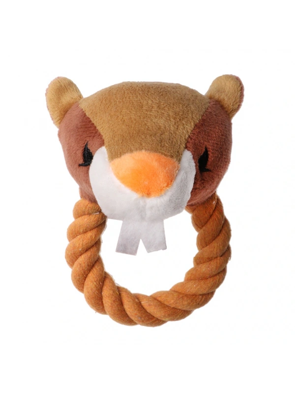 Eastland İpli Öten Peluş Kunduz Çap 18 Cm