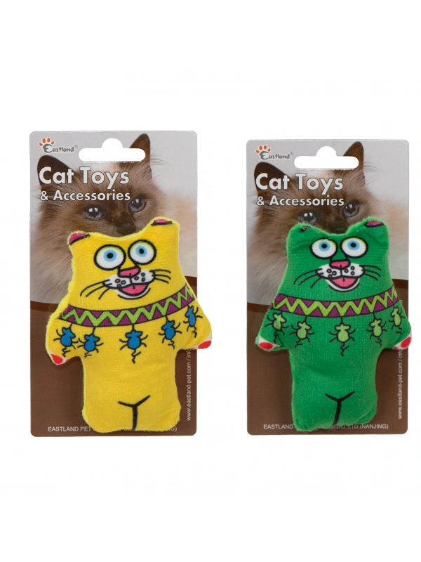 Eastland Kedi Otlu Öten Peluş Kedi 11,5cm