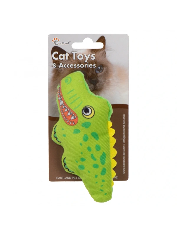 Eastland Kedi Otlu Öten Peluş Timsah 15cm