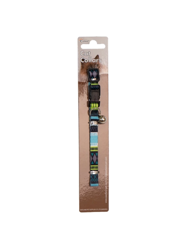 Eastland Klipsli Örgü Baskılı Kedi Tasması 22-30cm
