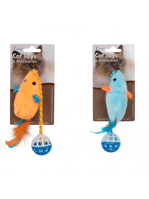 Eastland Tüylü Zilli Peluş Fare 28cm