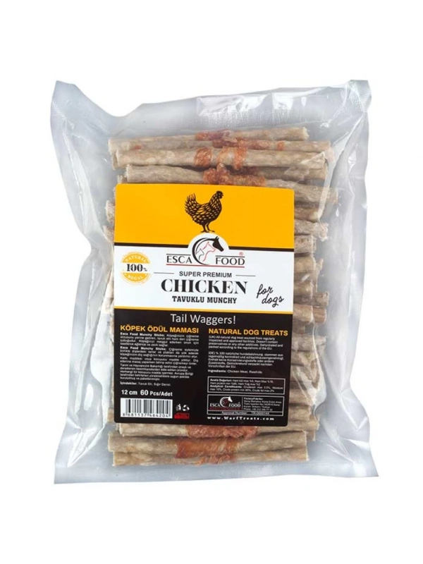 Esca Tavuklu Munchy 12 Cm 60Lı