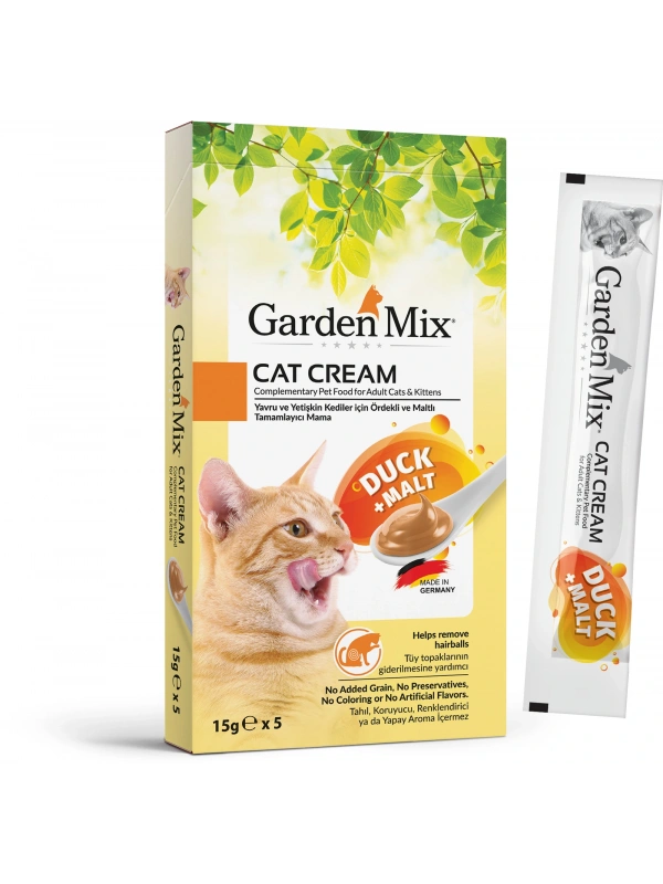 Garden Mıx Kedi Kreması Ördek+malt 15gr*5