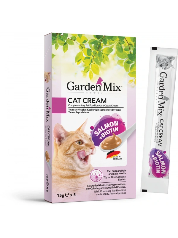 Garden Mıx Kedi Kreması Somon+biotin 15gr*5
