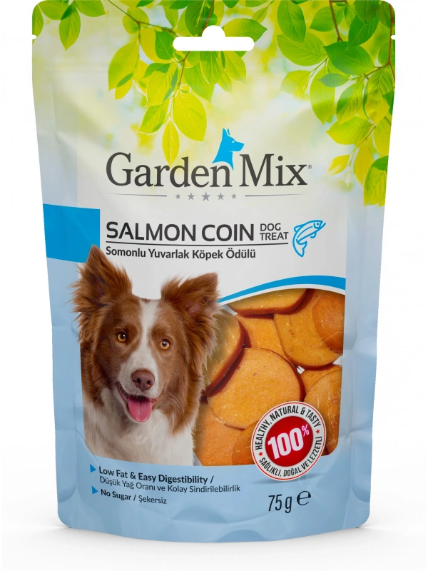 Garden Mix Somonlu Yuvarlak Köpek Ödülü 75 Gr