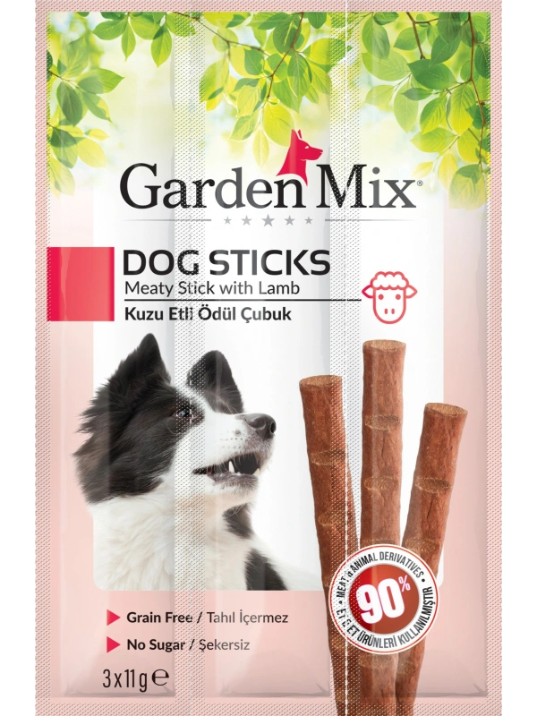 Gardenmix Kuzu Etli Köpek Stick Ödül 3*11g 20‘li