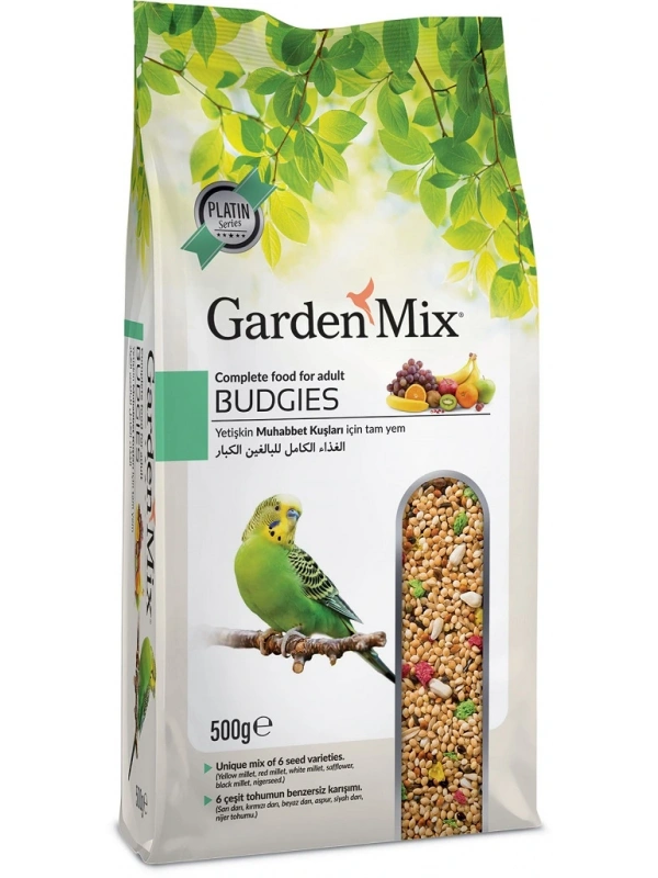 Gardenmix Platin Meyveli Muhabbet Kuş Yemi 500g