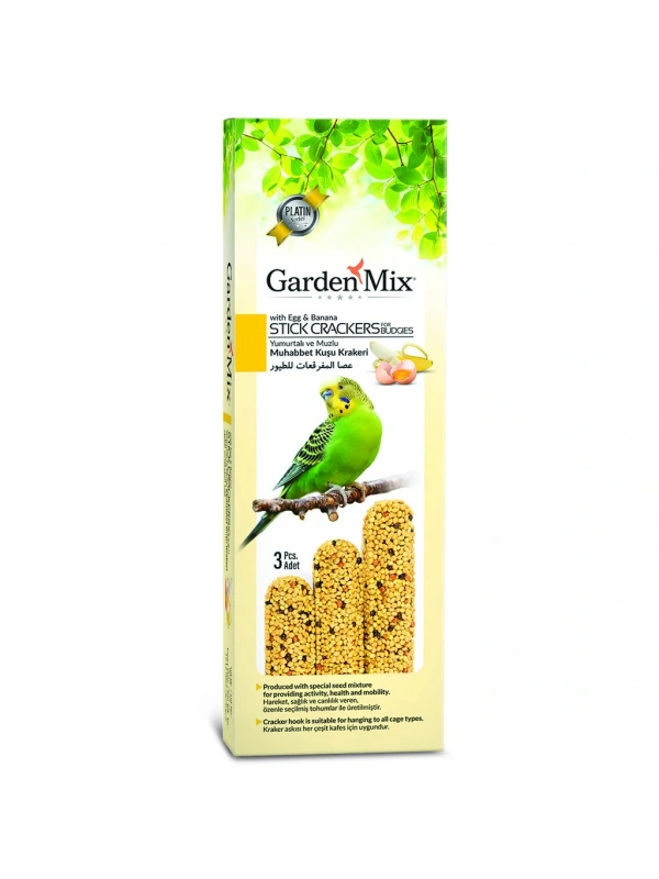 Gardenmix Platin Muzlu Yumurtalı Kuş Krakeri 3lü