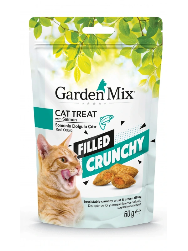 Gardenmix Somonlu İçi Dolgulu Kedi Ödülü 60gr