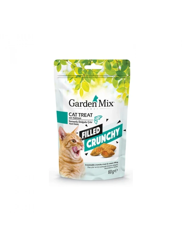 Gardenmix Somonlu İçi Dolgulu Kedi Ödülü 60gr