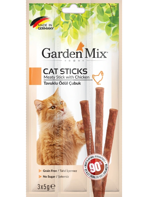 Gardenmix Tavuklu Kedi Stick Ödül 3*5g 50li