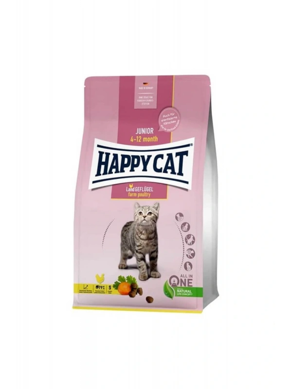 Happy Cat Junior Tavuklu Yavru Kedi Maması 10kg
