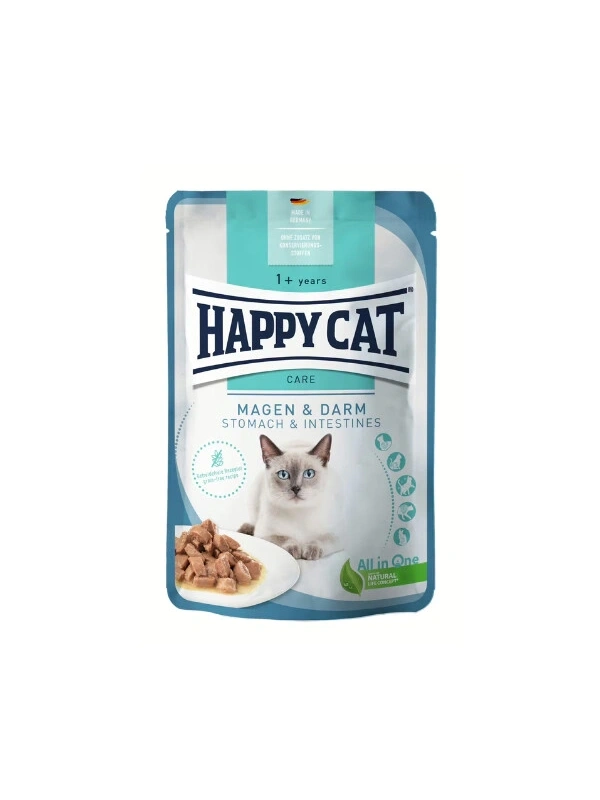 Happy Cat Mide Ve Bağırsak Sağlığı İçin Tavuklu Yetişkin Kedi Yaş Maması 85Gr
