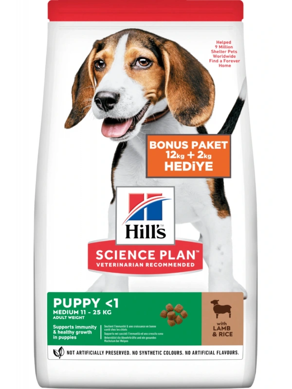 Hills Puppy Kuzu Etli Yavru Köpek Maması 14 Kg