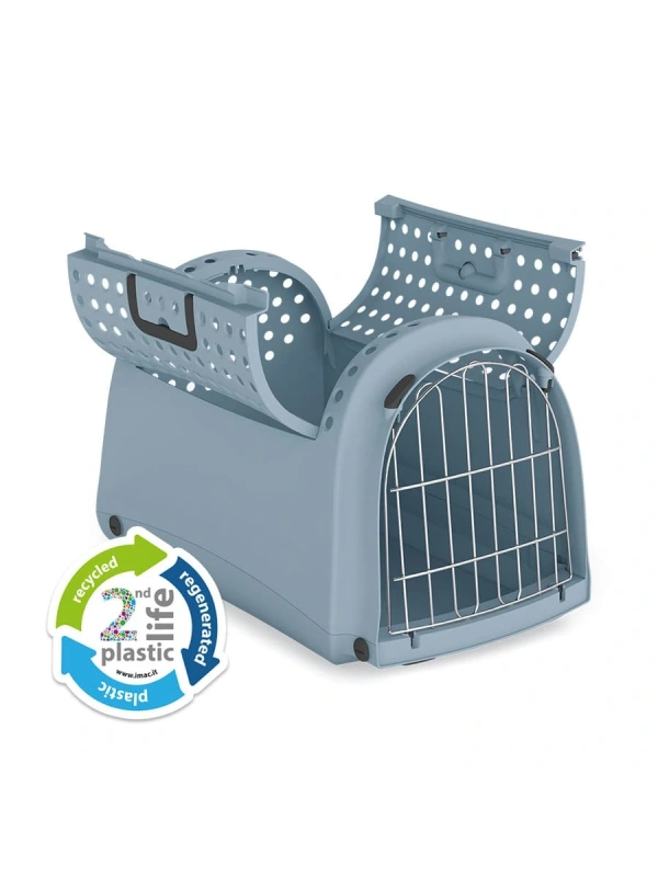 Imac Lınus Cabrıo 2nd Lıfe Üstü Açılır Evcil Hayvan Taşıma Çantası Mavi 52,5x32x34,5cm