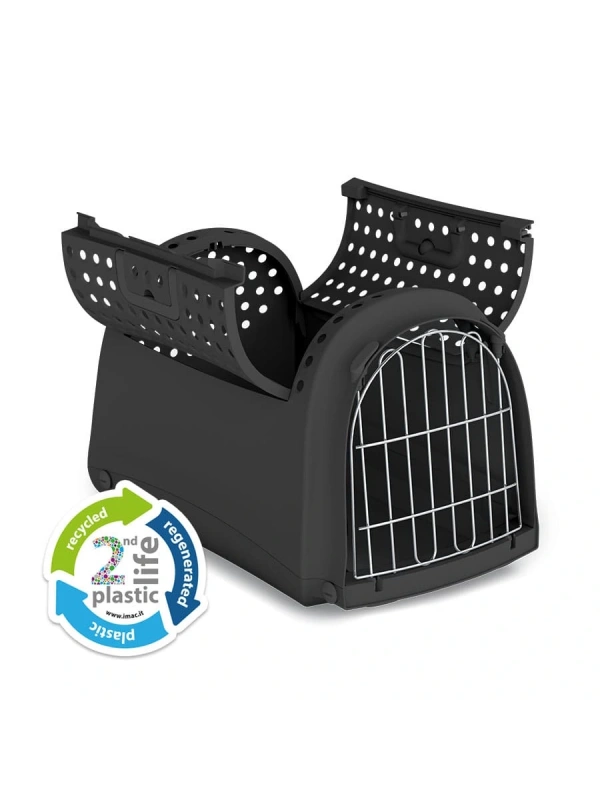 Imac Lınus Cabrıo 2nd Lıfe Üstü Açılır Evcil Hayvan Taşıma Çantası Siyah 52,5x32x34,5cm