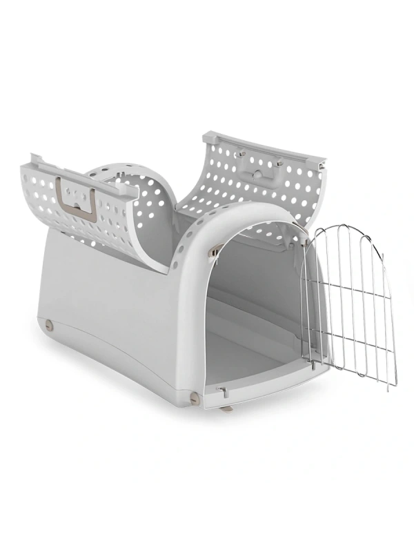 Imac Lınus Cabrıo Üstü Açılır Evcil Hayvan Taşıma Çantası Gri 52,5x32x34,5cm