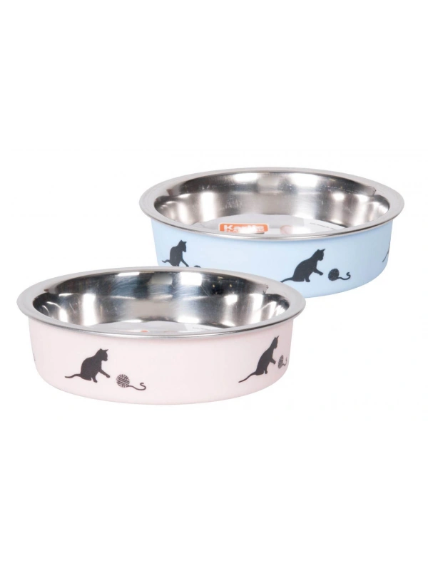 Karlıe Çelik Kedi Mama Kabı Mavi 160ml