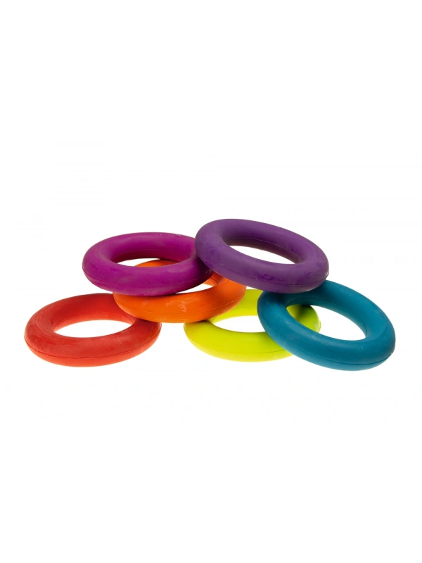 Karlıe Halka Şeklinde Köpek Diş Kaşıma Oyuncağı Renkli (9x9x1,5)