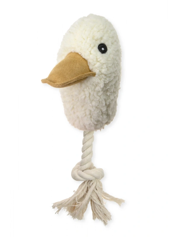 Karlıe İpli Peluş Köpek Oyuncağı Ördek 28 Cm