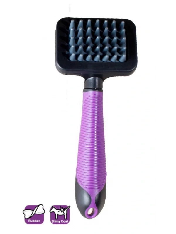 Karlıe Kedi Masaj Fırçası 8x7x4 Cm Mor-siyah