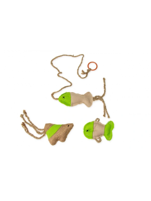 Karlıe Kedi Otlu İpli Oyuncak 2,5 * 9* 18,5 Cm