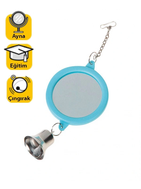 Karlıe Kuş Oyuncağı Zilli Ayna Çap:6cm