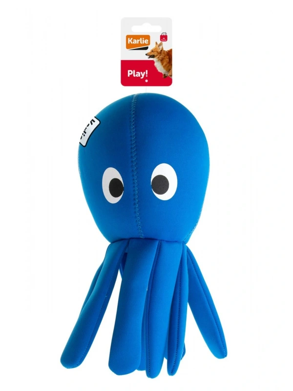 Karlıe Neopren Köpek Oyuncak Ahtapot 33*33*15 Mavi