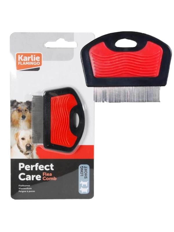 Karlıe Pire Tarağı U:6cm G:7cm Kırmızı-siyah