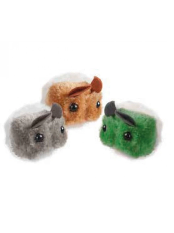 Karlıe Titreyen Peluş Fare 7x5x4 Karışık Renkli