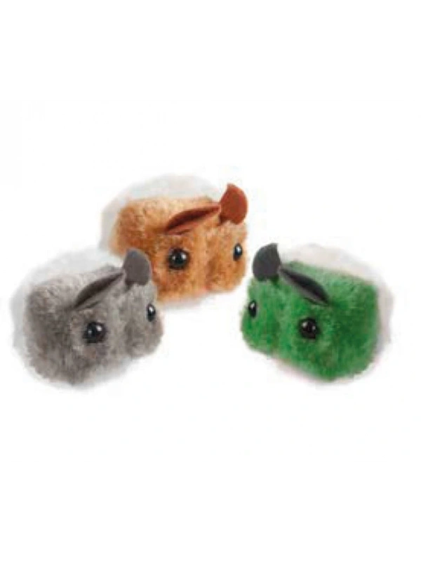 Karlıe Titreyen Peluş Fare 7x5x4 Karışık Renkli