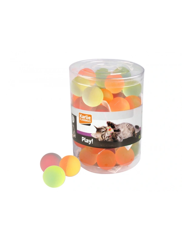 Karlıe Zıplayan Top 3.5cm Karışık Renkli 60lı