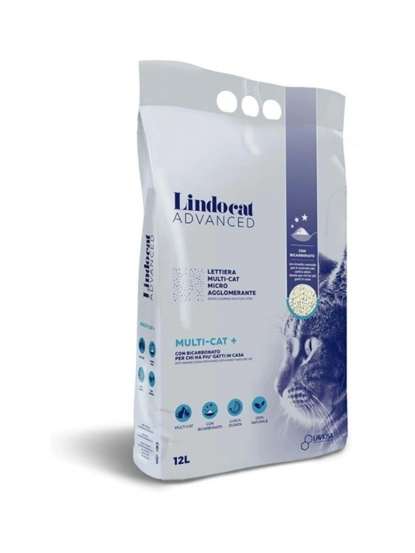 Lindocat Advanced Kokusuz Topaklaşan Bentonit Kedi Kumu 12 Lt