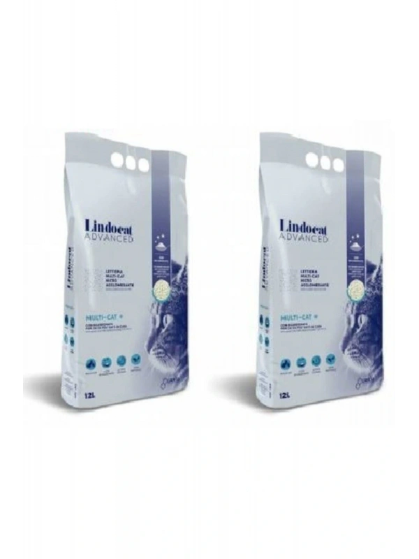 Lindocat Advanced Multi-cat Sodyum Bikarbonatlı Kedi Kumu 12 L X 2 Adet