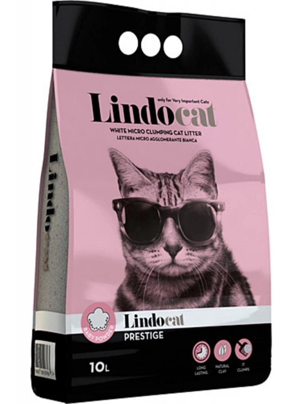 Lindocat Bebek Pudralı Ince Taneli Kedi Kumu 10 Lt
