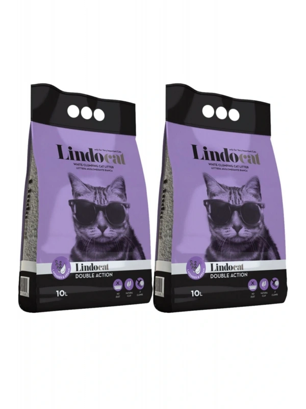 Lindocat Lavanta Argan Kokulu Ince Taneli Kedi Kumu 10 Lt 2 Adet