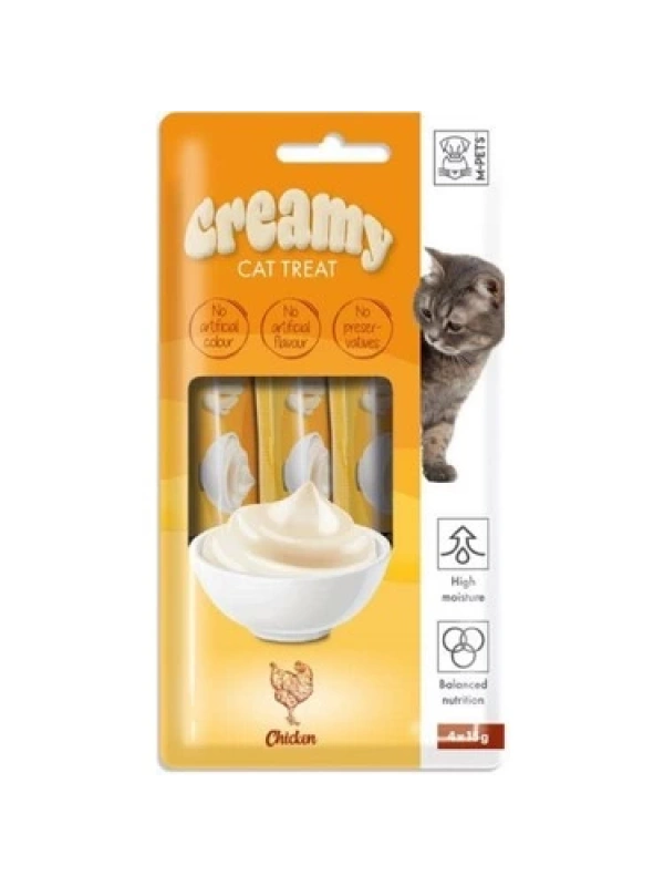 M-Pets Creamy Tavuklu Kedi Ödül 4*15Gr