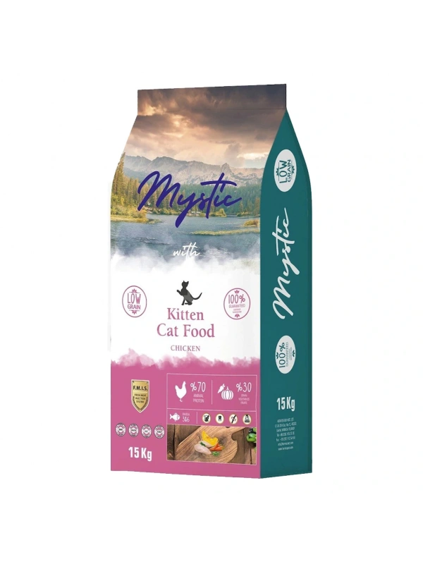 Mystic Az Tahıllı Yavru Kedi Maması Tavuklu 15kg