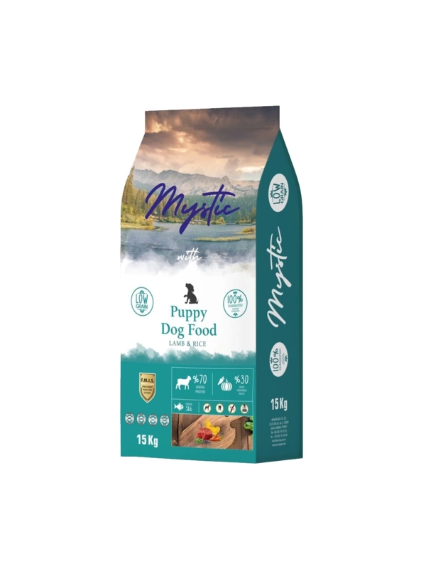 Mystic Az Tahıllı Yavru Köpek Maması Kuzu 15kg