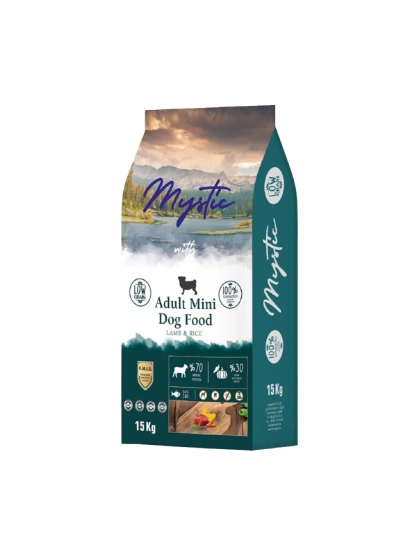 Mystic Az Tahıllı Yetişkin Köpek Mini Orta Kuzu 15kg