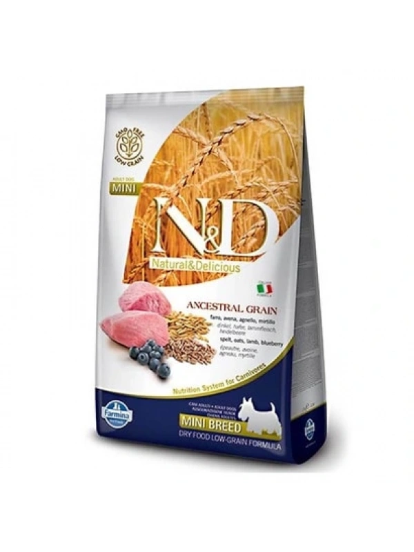 N&D Düşük Tahıllı Kuzulu Küçük Irk Yetişkin Köpek Maması 7 kg