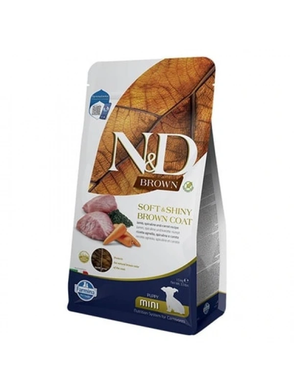 ND Brown Kuzulu Spirulinalı Mini Yavru Köpek Maması 1,5 Kg