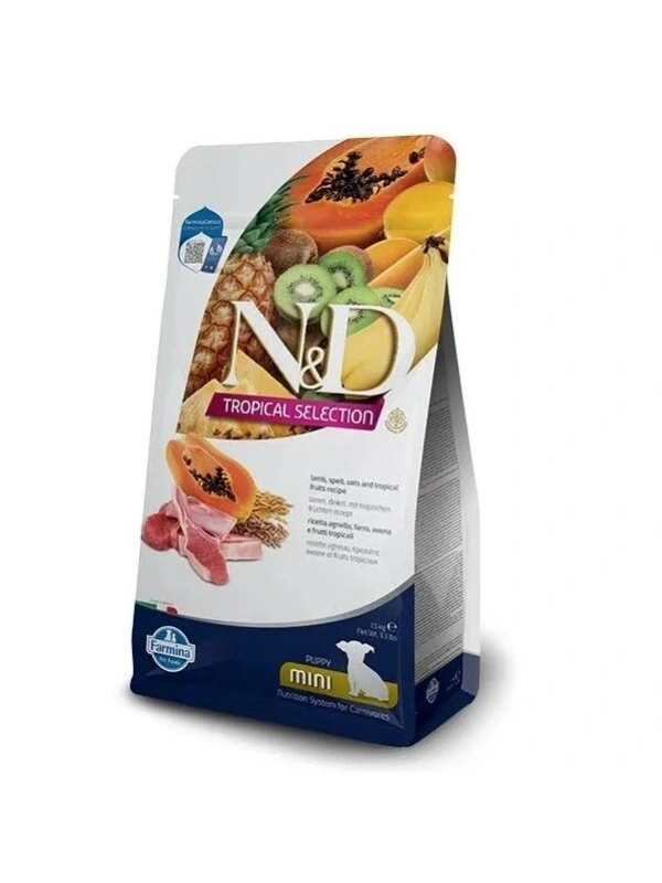 ND Tropical Mini Kuzulu Yavru Köpek Maması 1,5 Kg