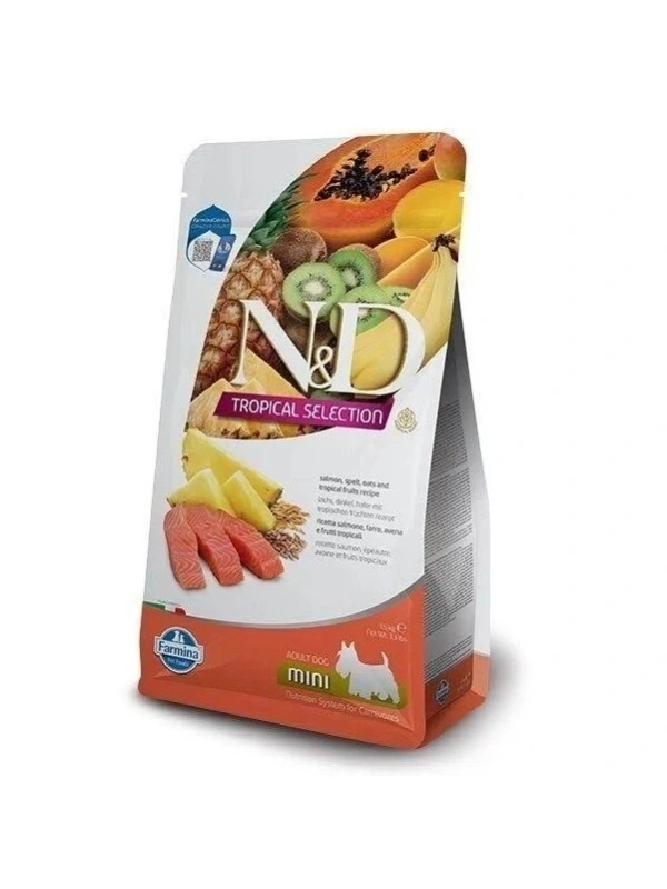 ND Tropical Selection Somonlu Küçük Irk Yetişkin Köpek Maması 1,5 Kg